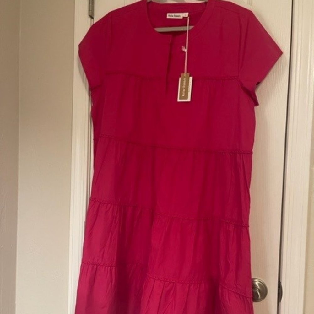 NWT Roller Rabbit Pamela Dress Hot Pink